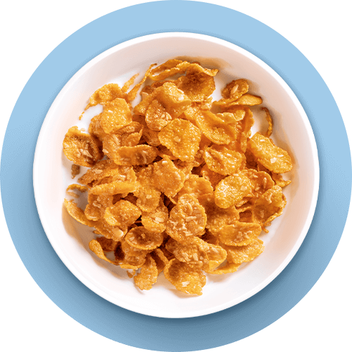 A bowl Of Corn Flakes with Milk