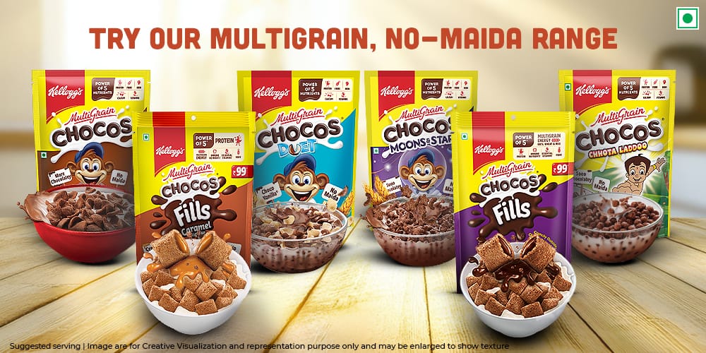 Kellogg's Chocos to add chocolaty magic to your milk