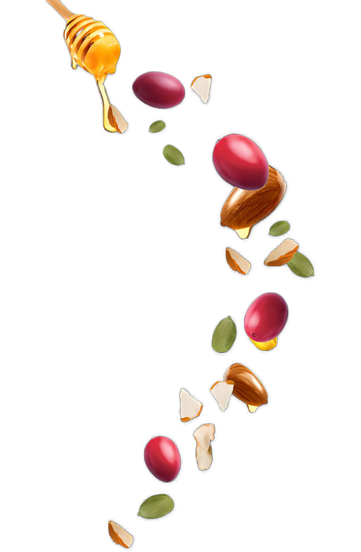 Almonds, Strawberries and Pumpkin Seeds