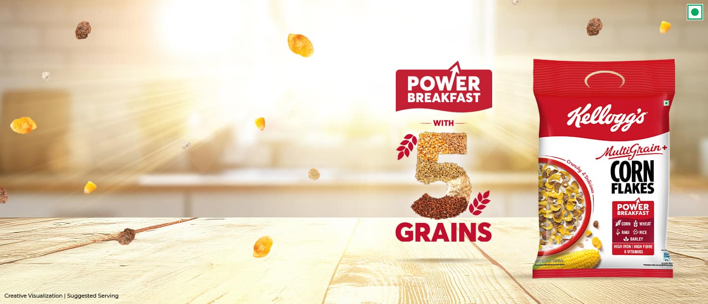 New Kellogg's Multigrain+ Corn Flakes