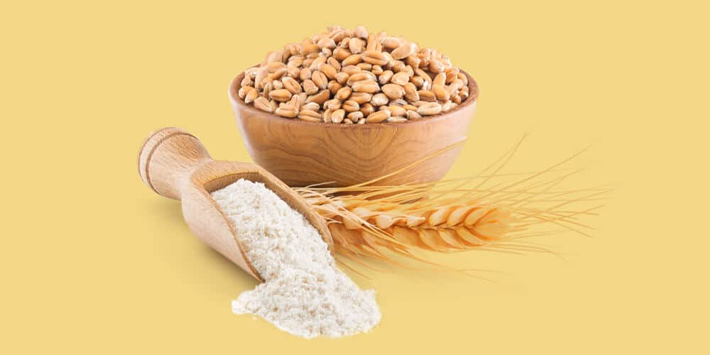 Wooden Spoon Of Wheat Bran