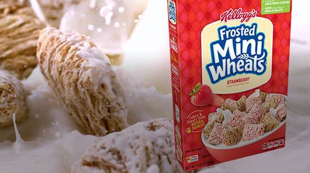 Strawberry frosted mini wheats