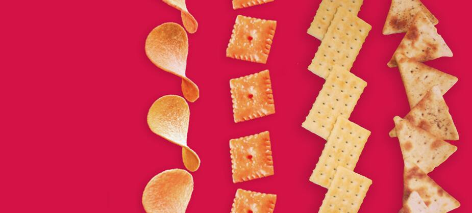 Savory snacks and crackers