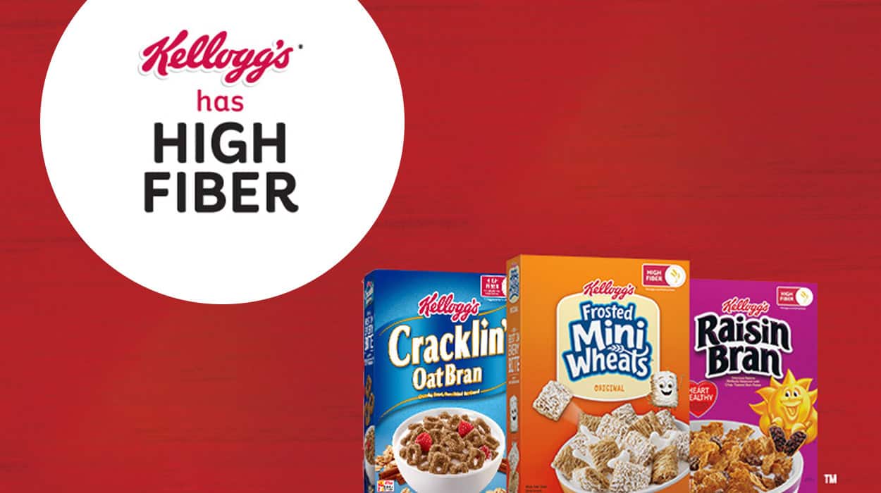 Fiber helps support digestive health and overall wellness, and Kellogg’s cereals - like Kellogg’s Raisin Bran or Frosted Mini-Wheats - are easy, tasty ways to get more of the fiber you need!
