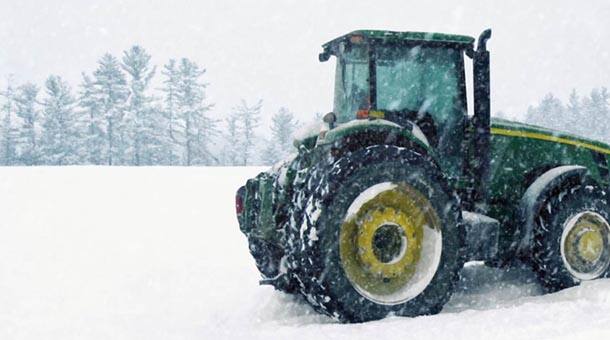 Farms aren't dormant during the winter...they are busy growing important crops like winter wheat 
