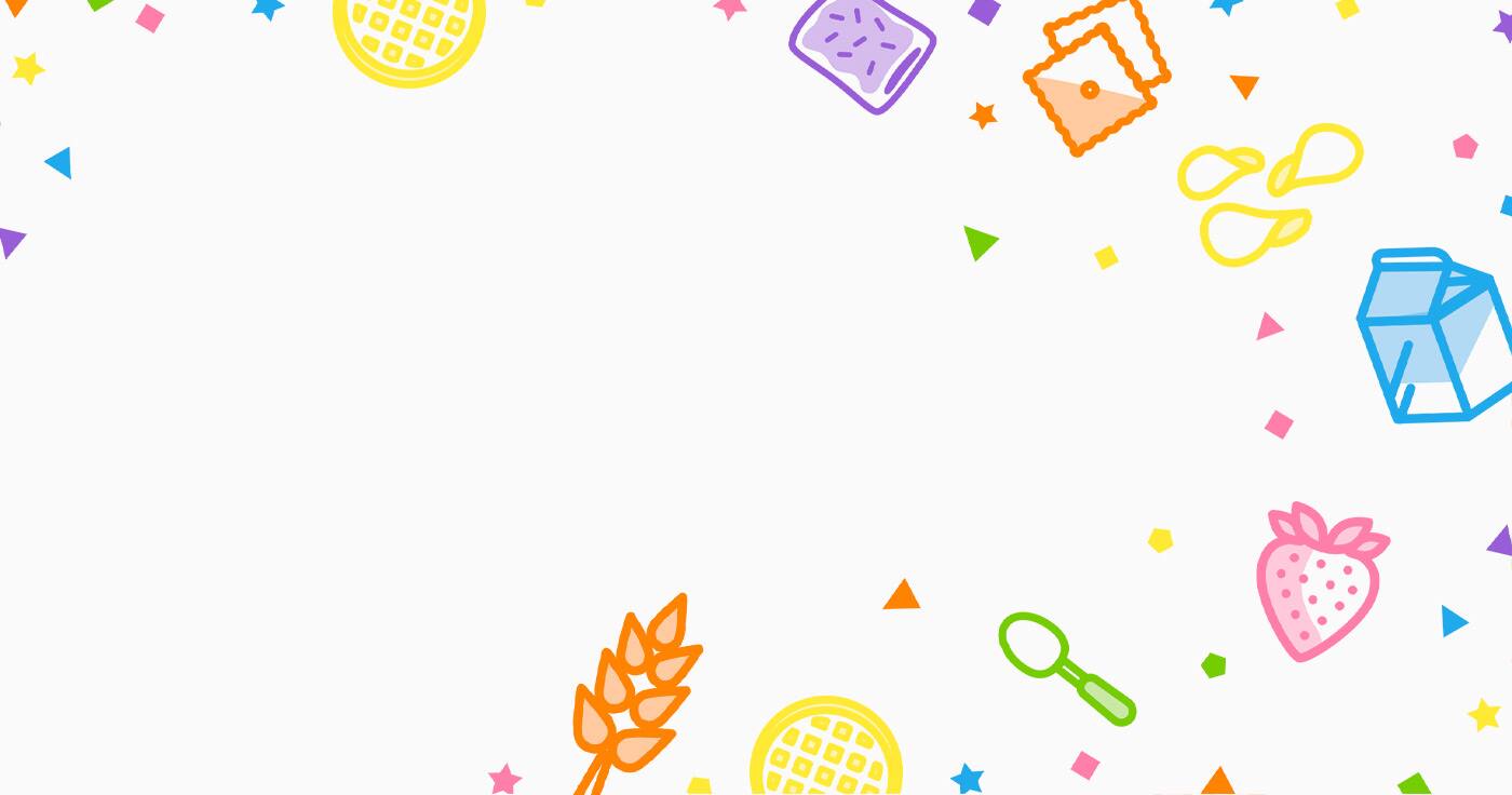 Coupon confetti graphic