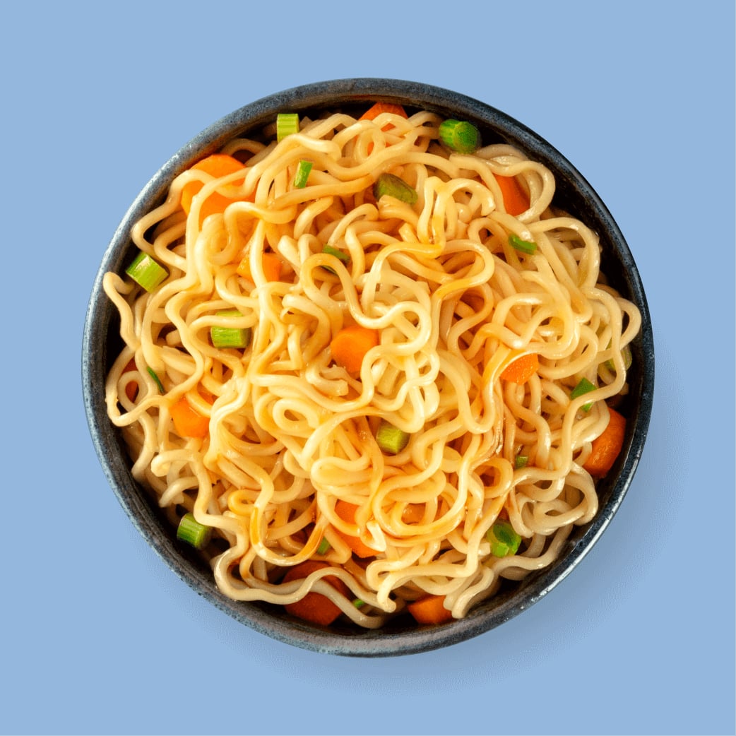 Bowl of Kellogg's Noodles with Vegetables and spring onions