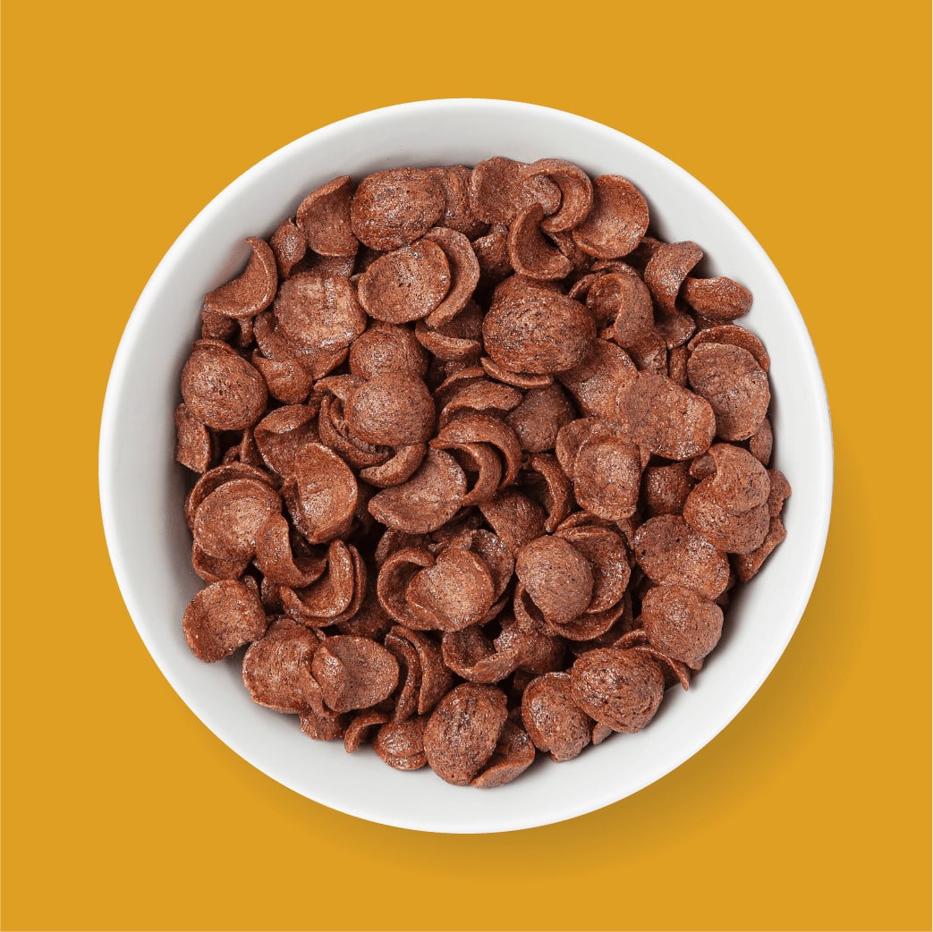 Kellogg's Chocos in a white bowl